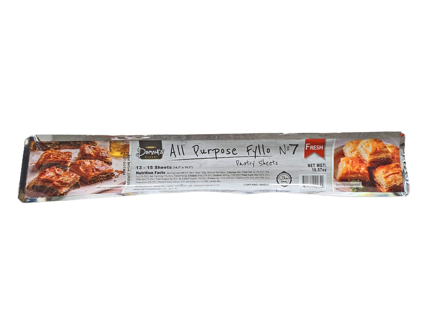 Domna's Bakery All Purpose Filo Pastry Sheets (No. 7)