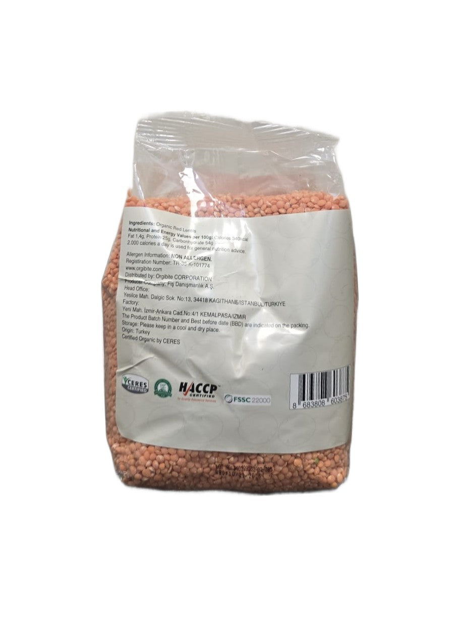 Orgibite Organic Red Lentils