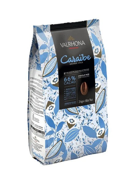 Valrhona Caraïbe 66% Dark Couverture Chocolate Feves