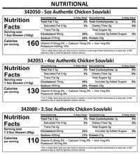 Authentic Chicken Souvlaki Skewers (Box)