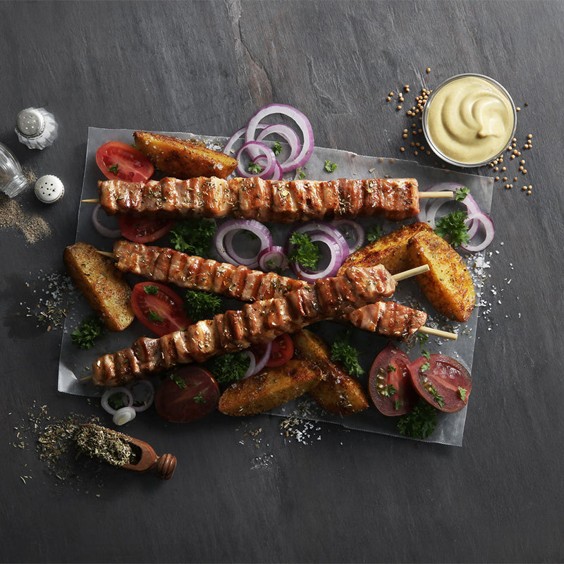 Authentic Pork Souvlaki Skewers