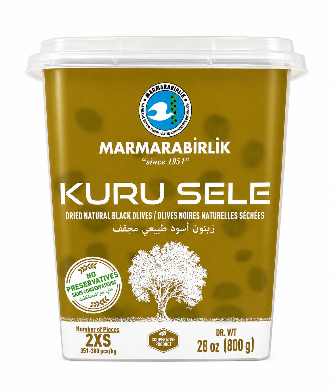 Marmarabirlik Dried Natural Black Olives